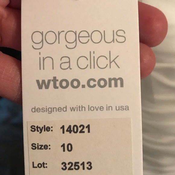 WTOO Bridal Gown Sz 10 - Picture 6 of 8